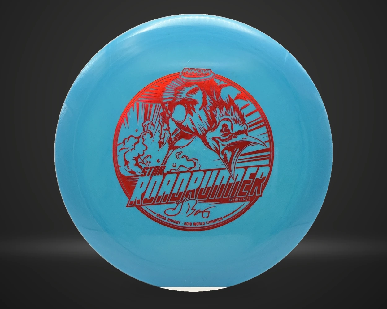 Innova Star Roadrunner fairway driver i turkis, vist forfra