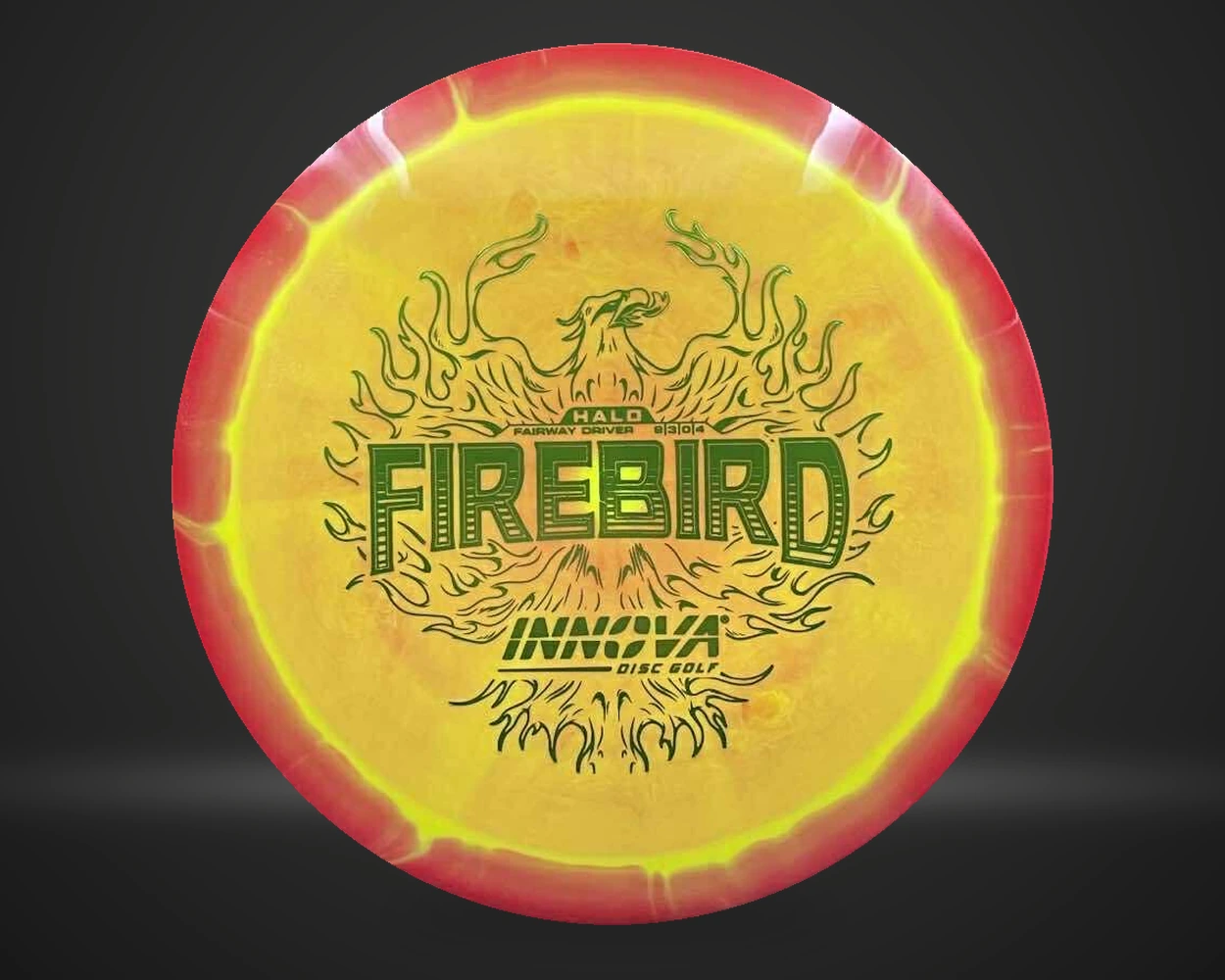 Innova Halo Star Firebird, Distance driver i oransje, vist forfra