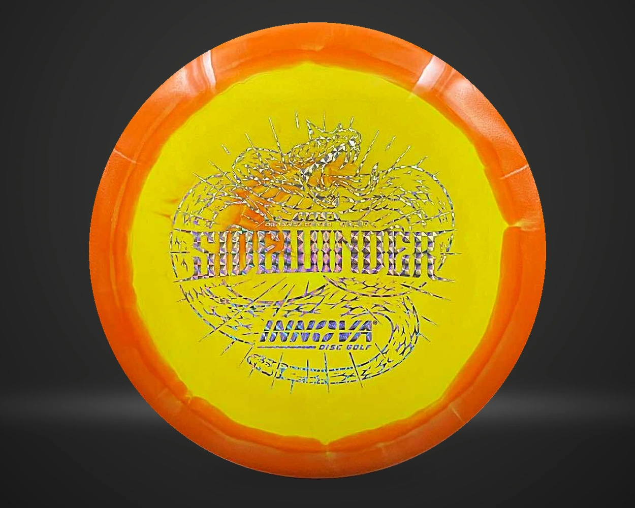 Innova Halo Star Sidewinder, Distance Driver i gul, vist forfra