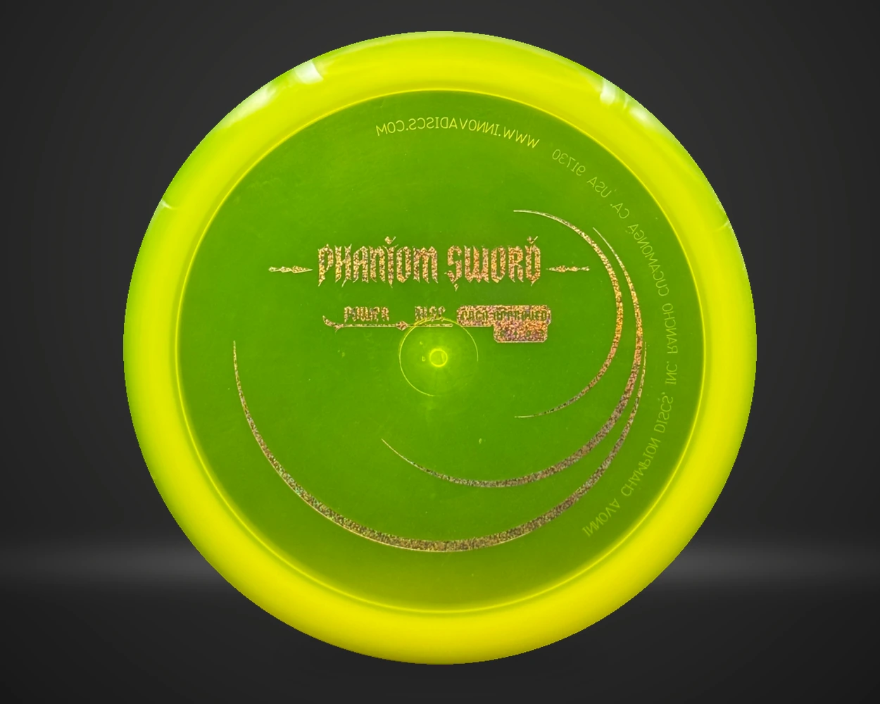Innova Champion Phantom Sword, Distance Driver i gul, vist forfra