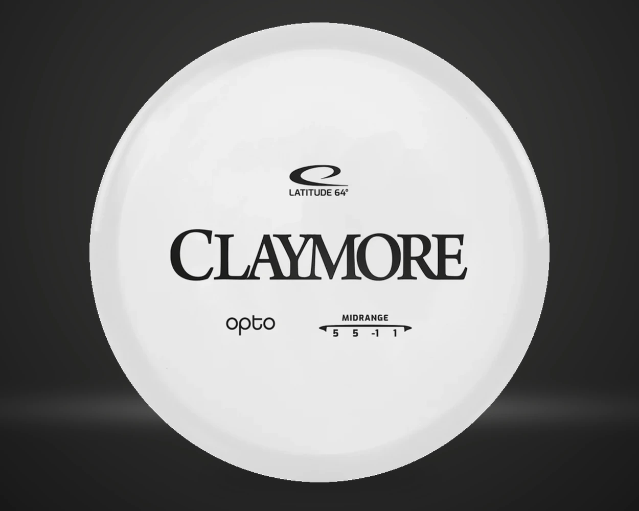 Latitude Opto Claymore, Midrange i hvit, vist forfra