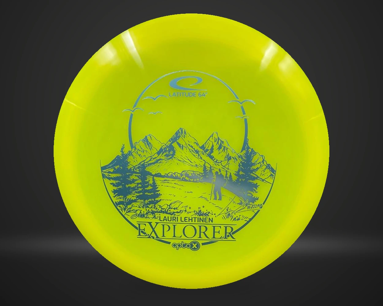 Latitude Opto-X Explorer, Fairway Driver i gul, vist forfra