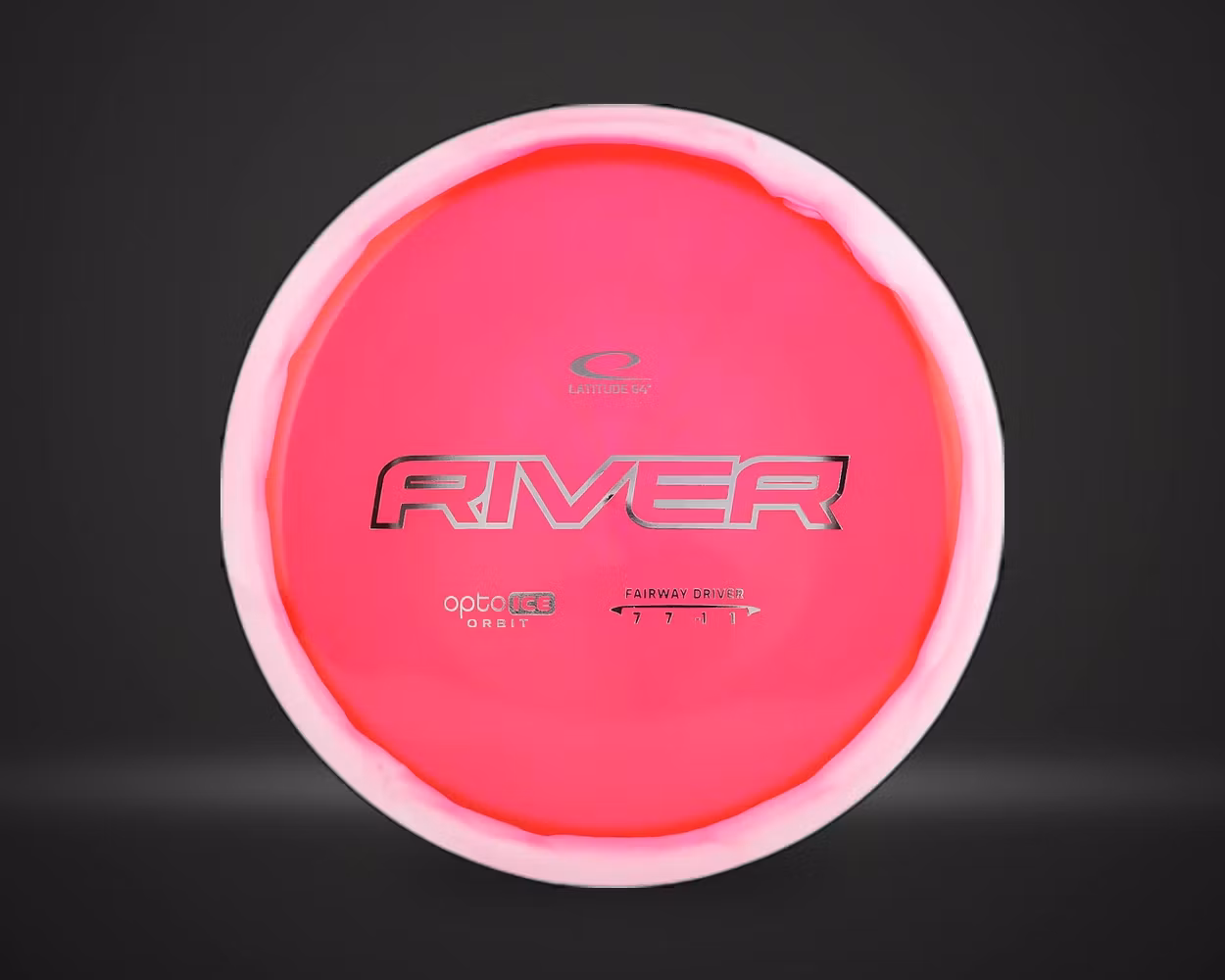 Latitude Opto Orbit River, Fairway Driver i rosa, vist forfra