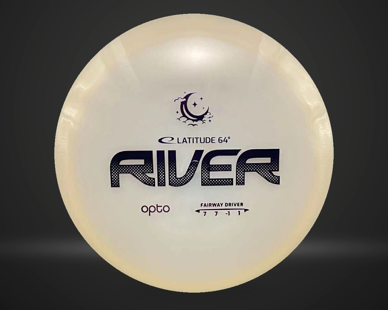Latitude Opto Moonshine River, Fairway Driver i hvit, vist forfra