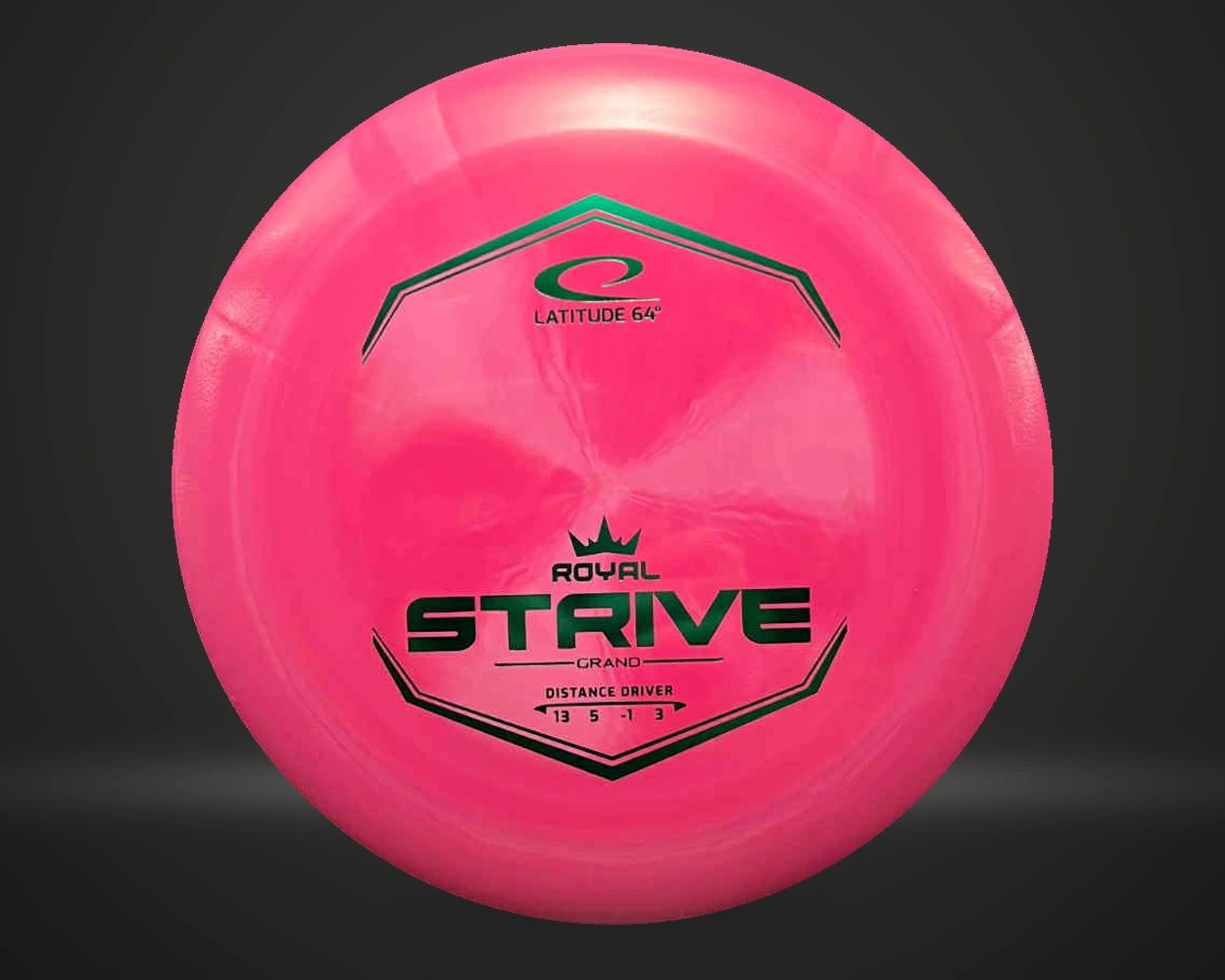 Latitude Royal Grand Strive, Distance Driver i rosa, vist forfra