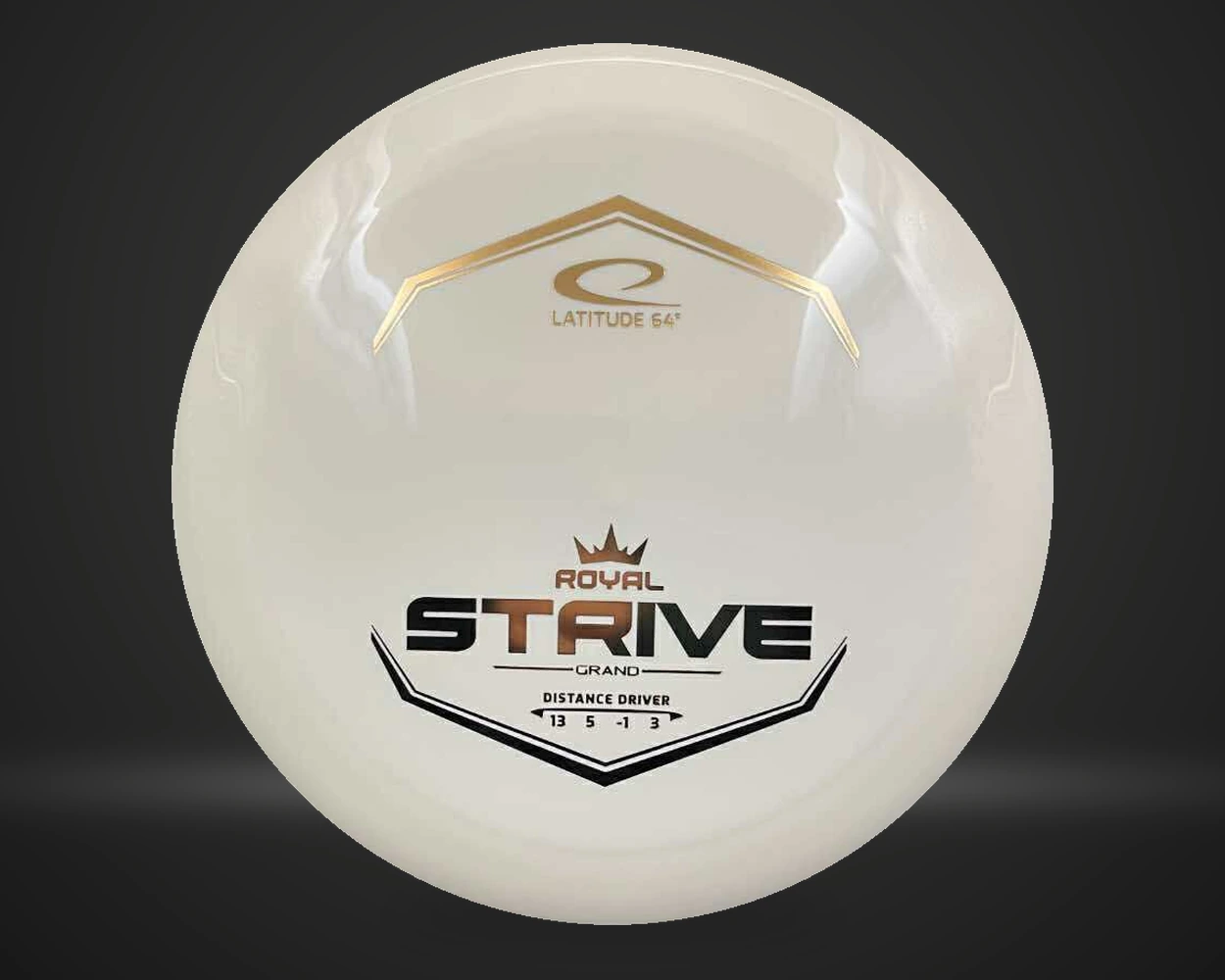 Latitude Royal Grand Strive, Distance Driver i hvit, vist forfra