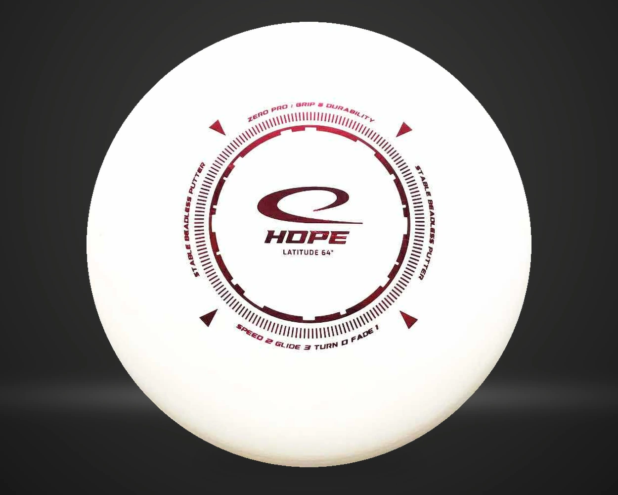 Latitude Zero Pro Hope, Putter i hvit, vist forfra