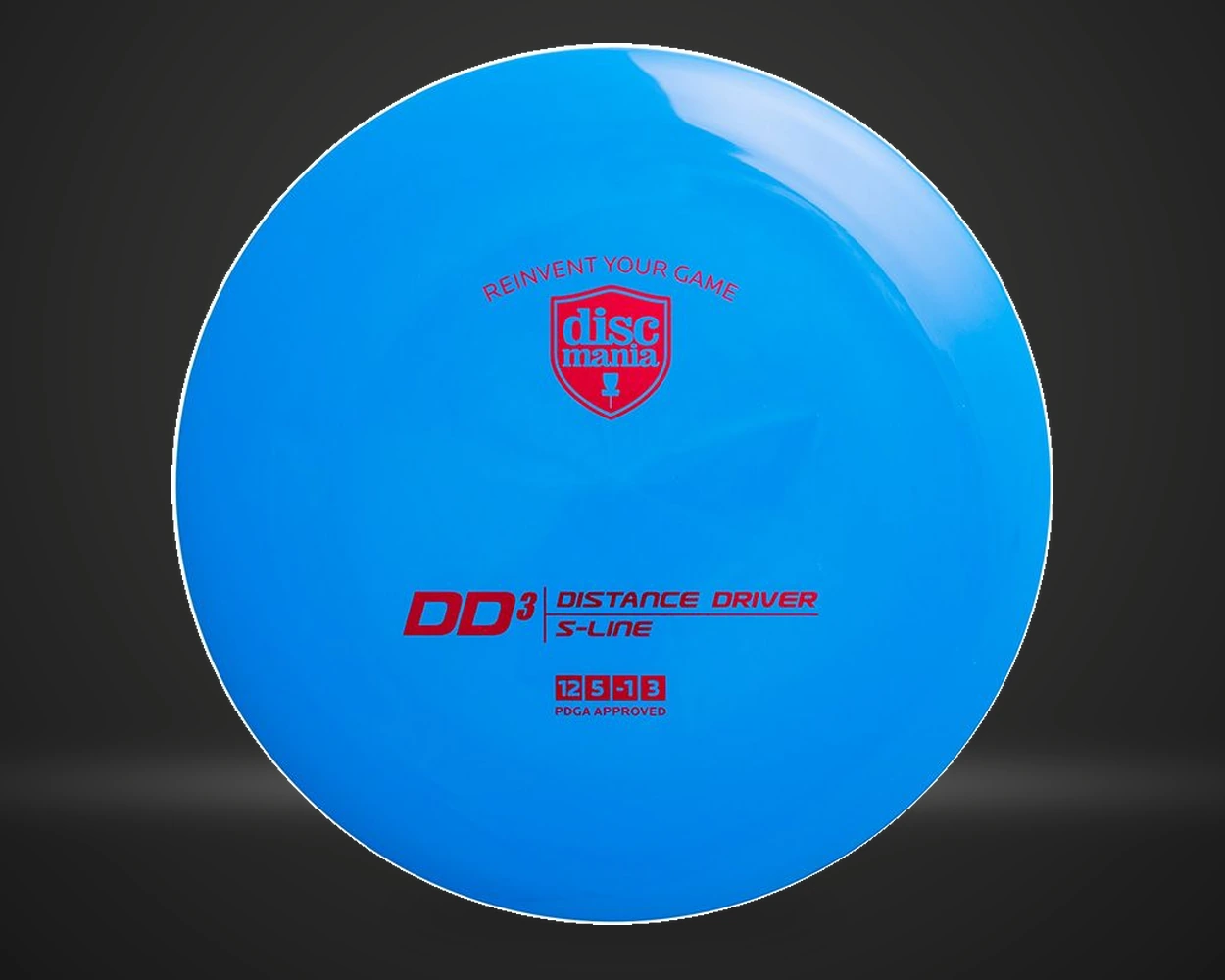 S-Line DD3 distance driver i hvit, vist forfra på mørk produktbakgrunn