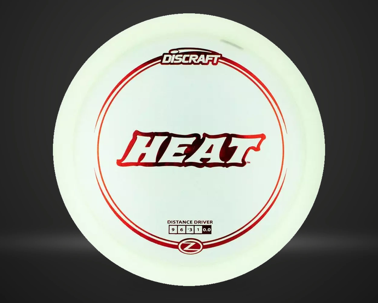 Z Heat fairway driver i flerfarget plast, vist forfra på mørk produktbakgrunn