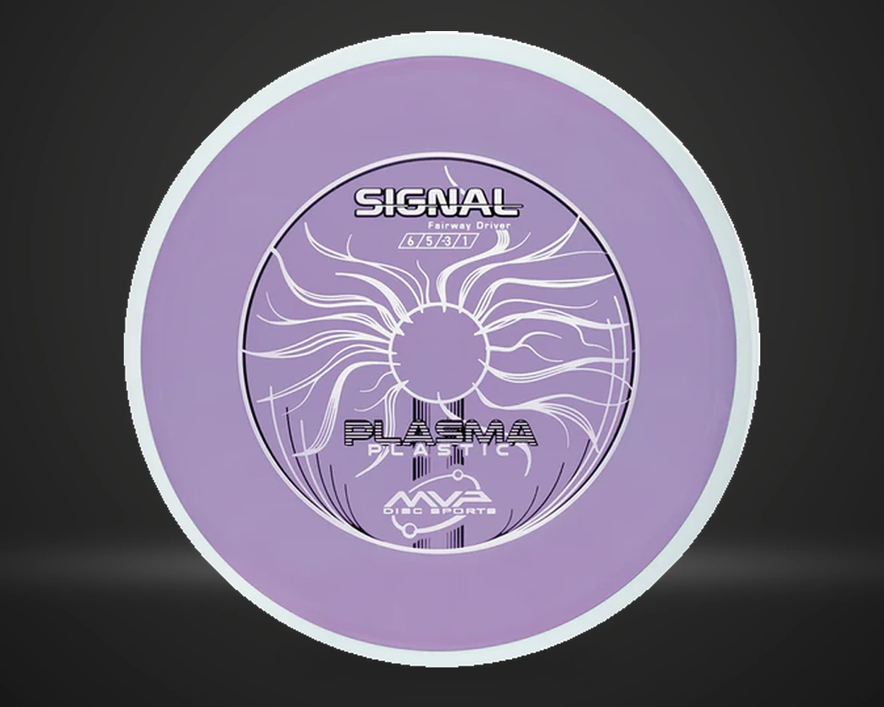 Plasma Signal fairway driver i assortert farge, vist forfra på mørk produktbakgrunn
