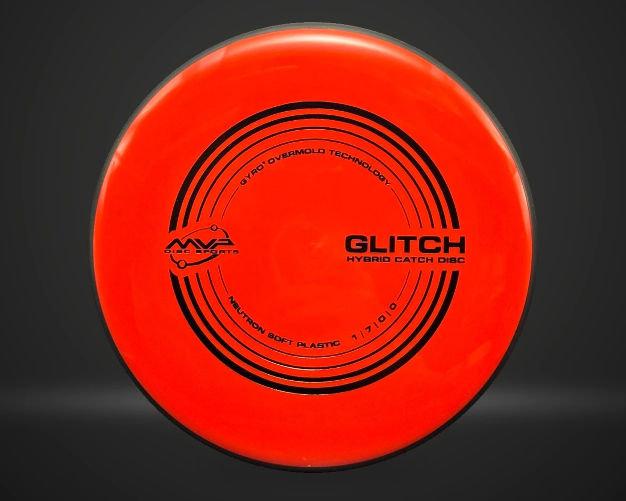 Glitch Neutron Soft putter i blå, vist forfra på mørk produktbakgrunn