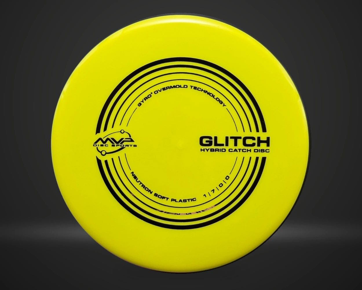 Glitch Neutron Soft putter i blå, vist forfra på mørk produktbakgrunn