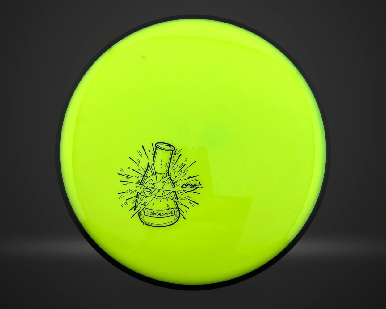 MVP Plasma Tesla Lab Second fairway driver i oransje, vist forfra på mørk produktbakgrunn