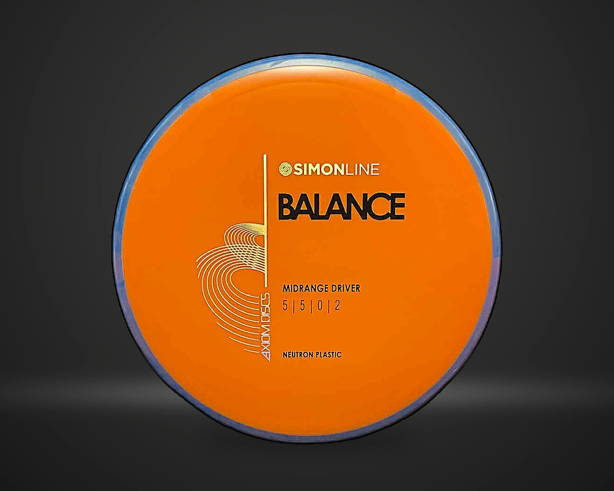 Neutron Balance Simon Line midrange i lys blå, vist forfra på mørk produktbakgrunn