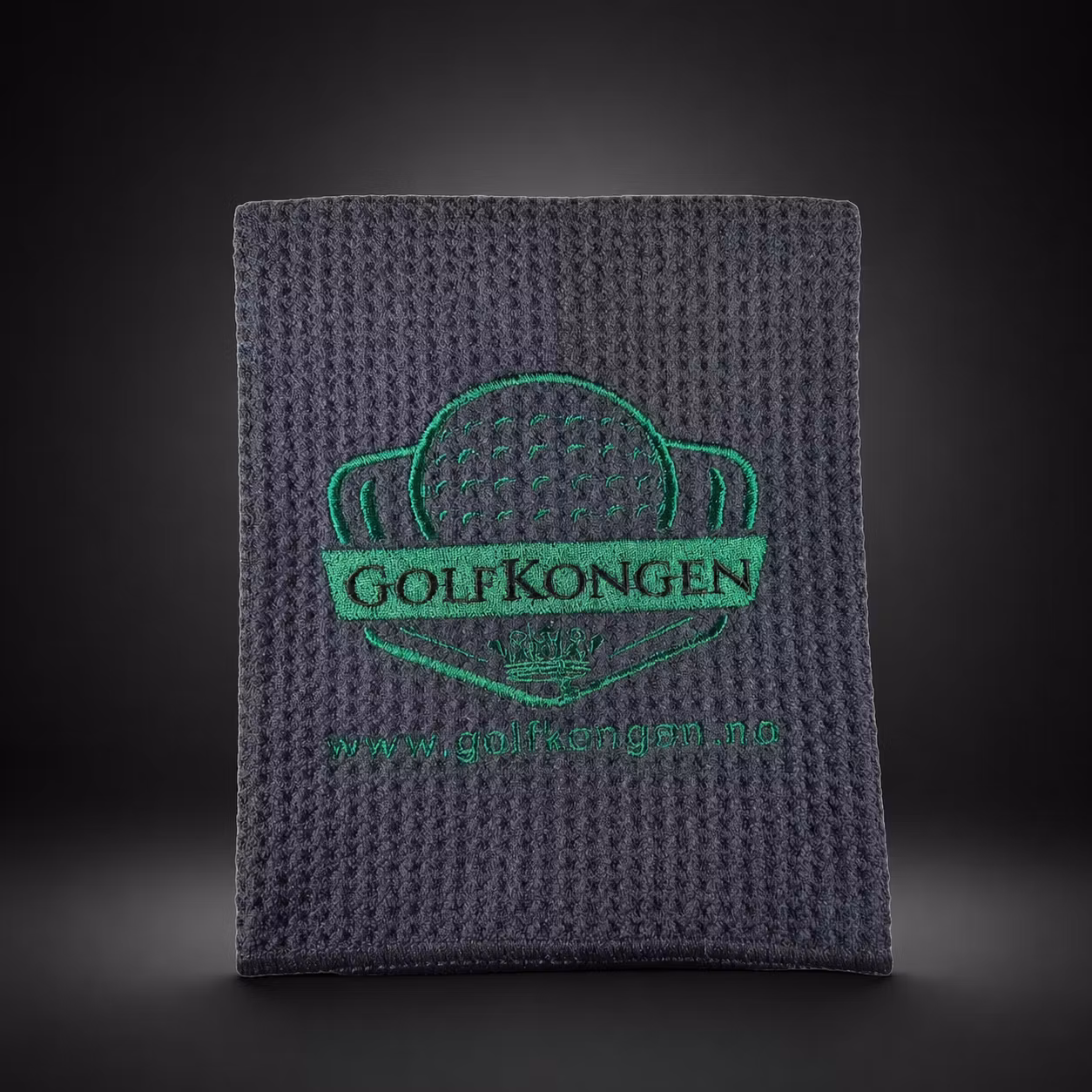 GolfKonges håndkle med karabinkrok