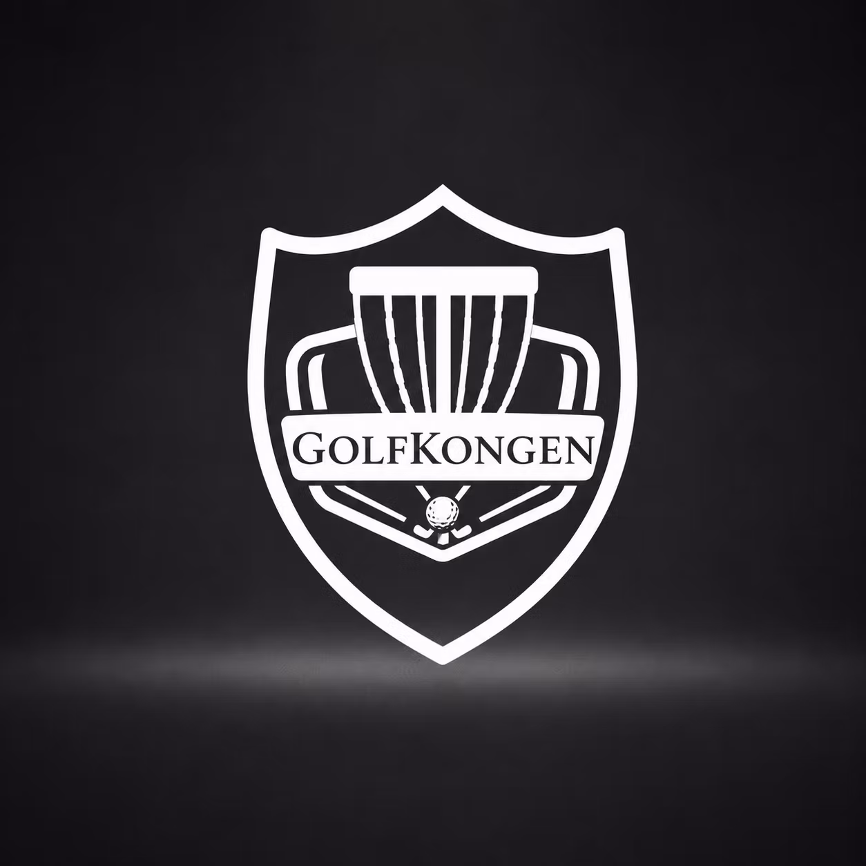 Gavekort hos GolfKongen.no med GolfKongen-logo på mørk produktbakgrunn