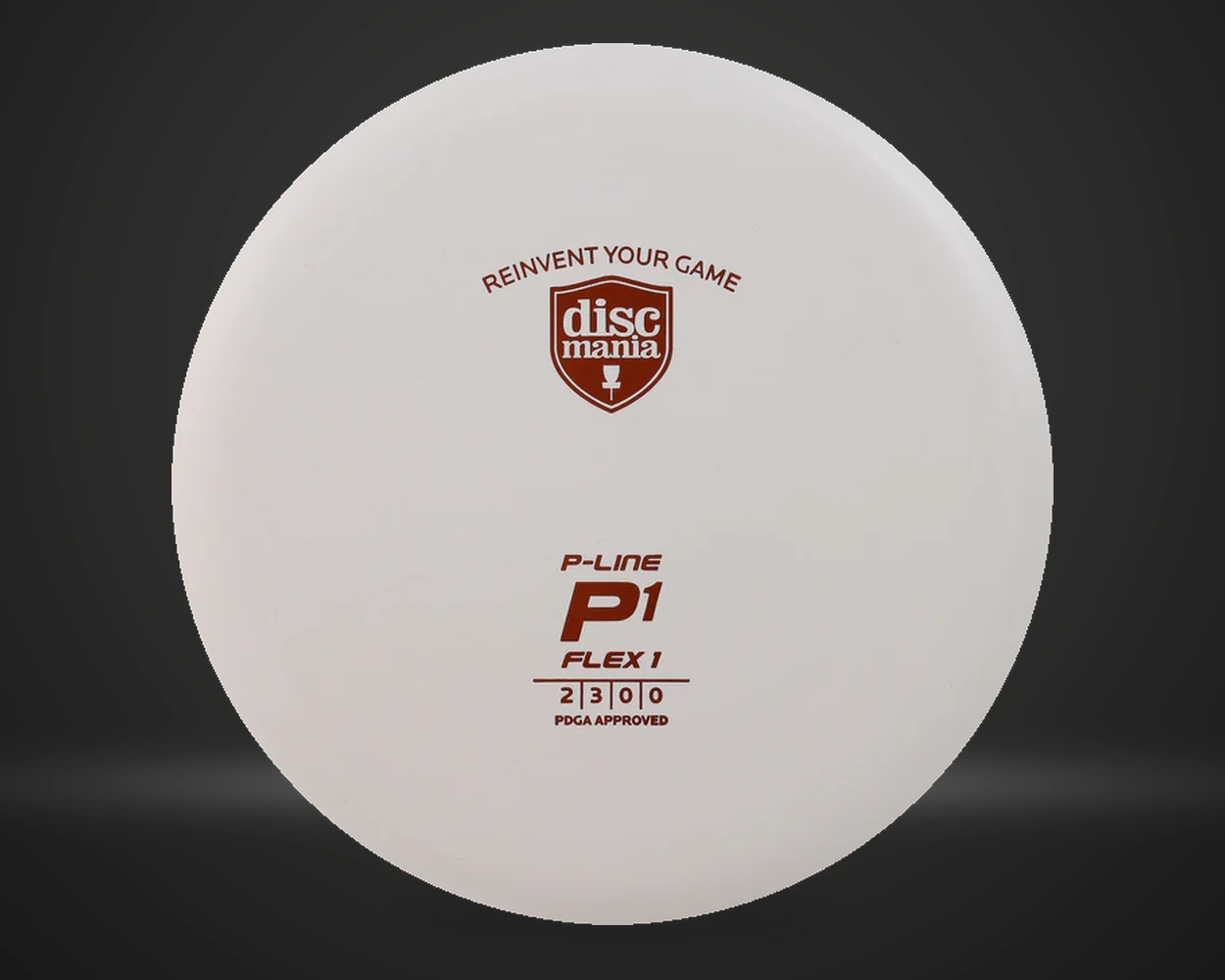 P-Line P1 Flex 1 putter i hvit, sett forfra