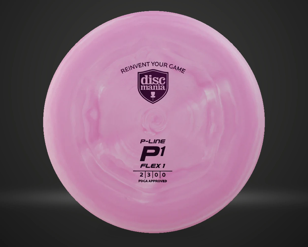 P-Line P1 Flex 1 putter i rosa, sett forfra