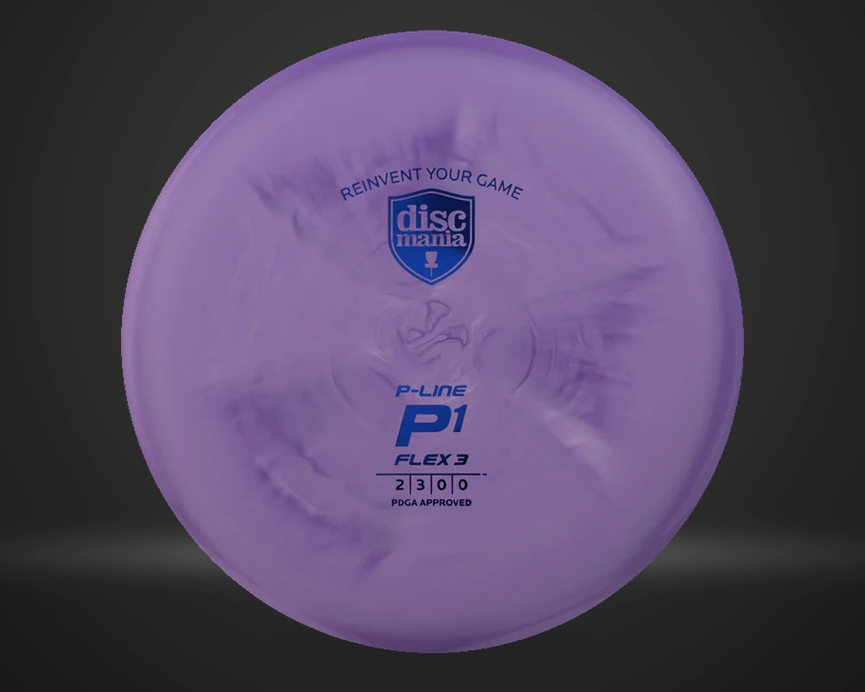 P-Line P1 Flex 3 putter i lilla, sett forfra