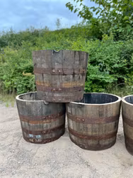 4st Halva whiskyfat 60 liter - Fri frakt