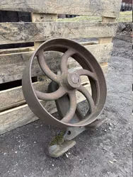Industriellt maskinhjul gjutjärn