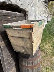 Vintage fransk trälåda Kirch Joubert