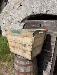 Vintage fransk trälåda Kirch Joubert