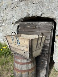 Vintage fransk trälåda P.B