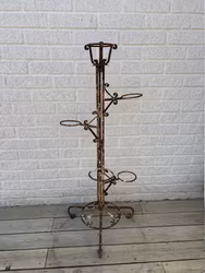 Vintage blompiedestal smide