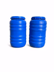 4st Plastfat 220 liter blå - Fri frakt!