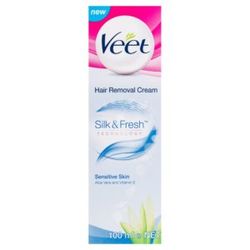 Veet Silk & frisk Hårborttagningskräm För Känslig Hud 100ml