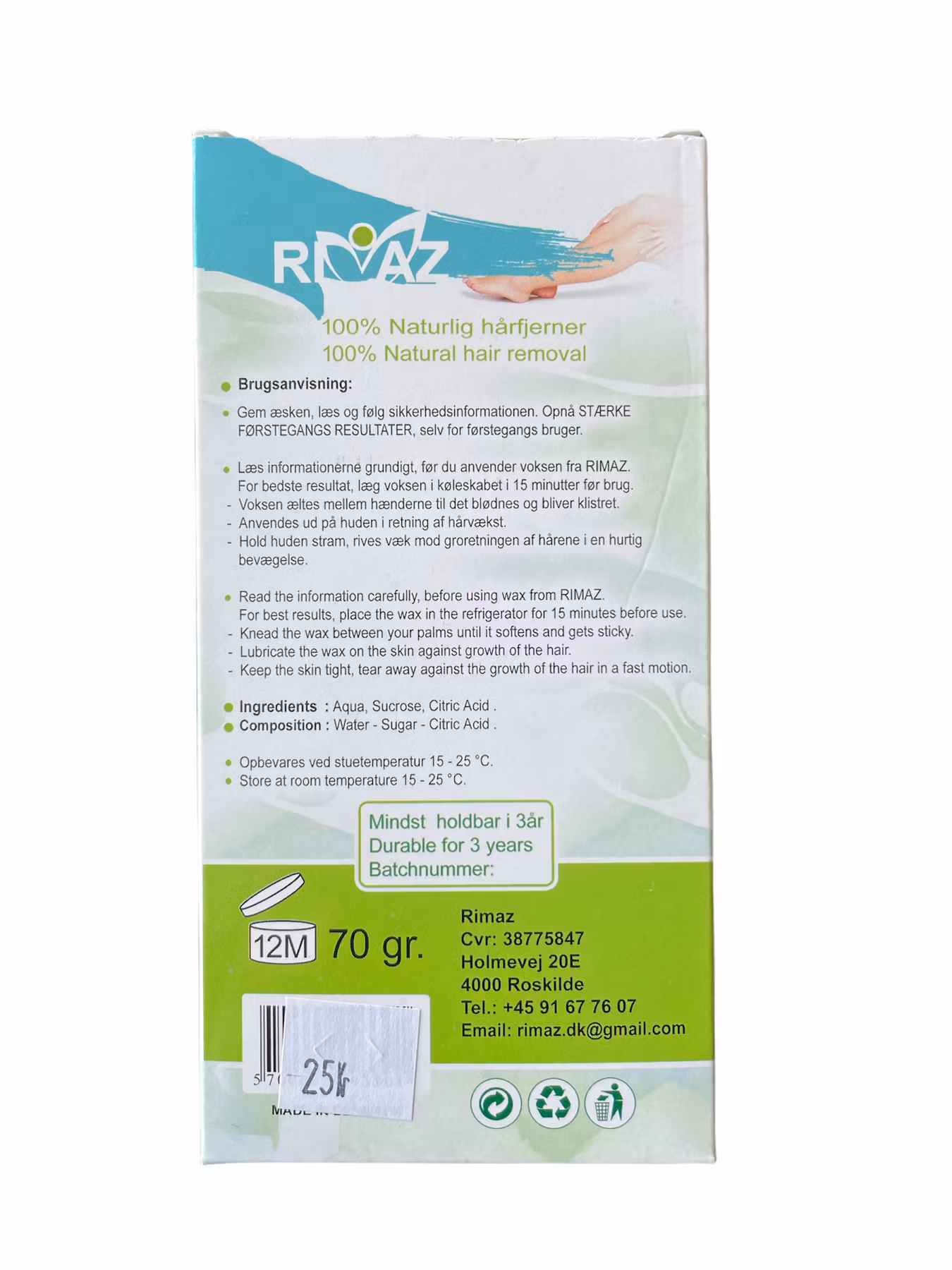 RIMAZ Hårborttagning (70g x 24 Styck)