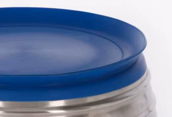 Hundeskål i rustfritt stål med silikonunderlag 1,9 liter