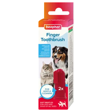Beaphar Fingertannbørste, gummi, 2 stk
