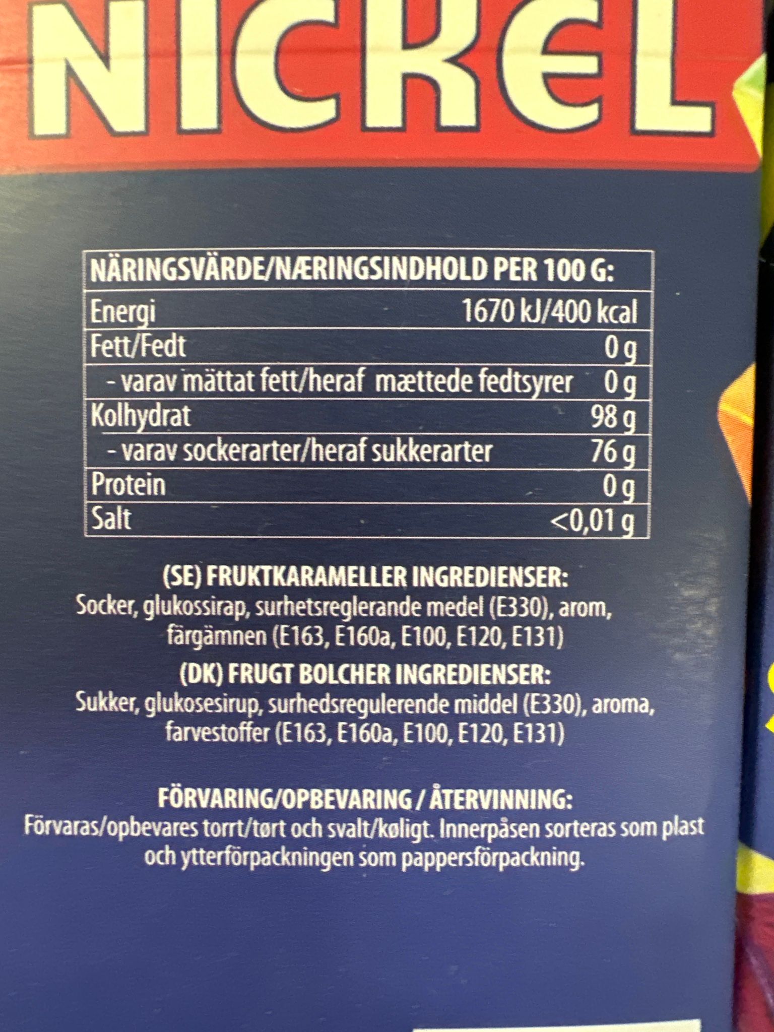 NICKEL FRUKT SMAKER