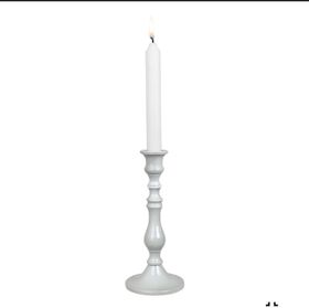 LJUSSTAKE HEDDA LITEN ANTIK VIT