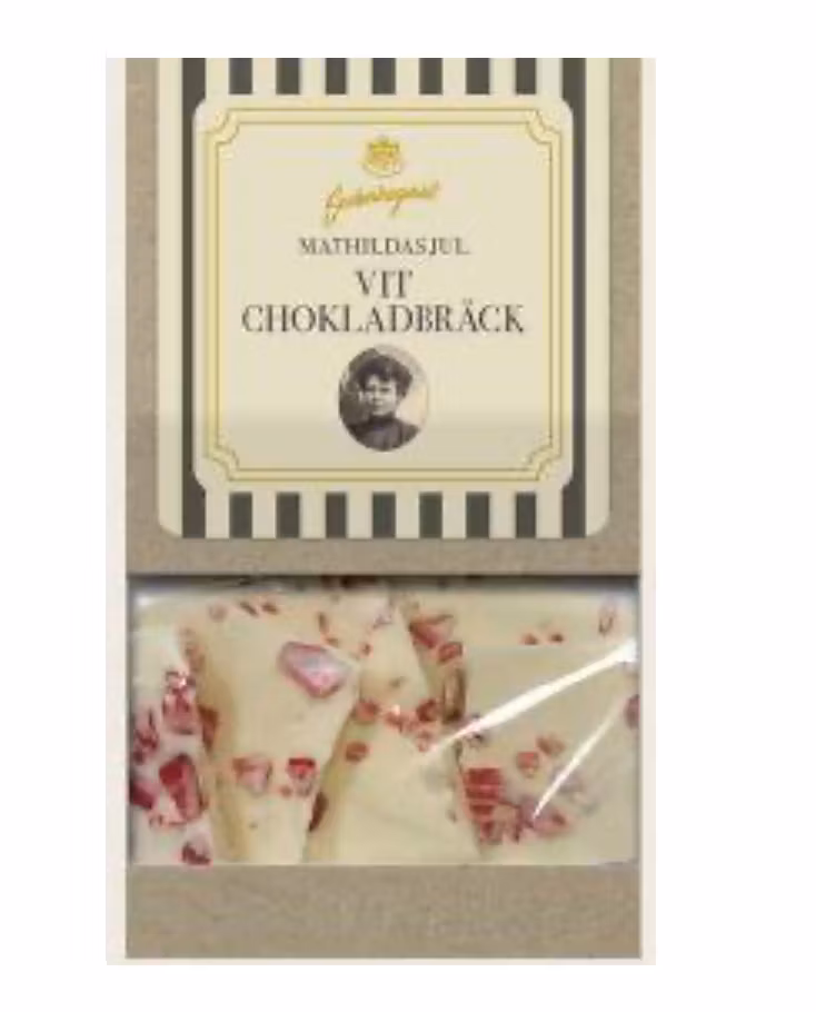 MATHILDAS Vit chokladbräck 80g