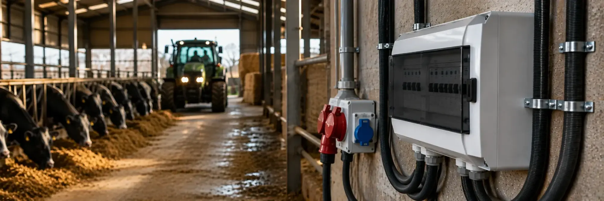 Elinstallationer på lantbruk – säker el i stall och ekonomibyggnader
