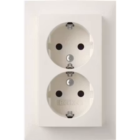 Berker Uttag 2-vägs x-plint S.1 Vit