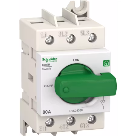 HUVUDBRYTARE RESI9 3P 80A VRED, Schneider