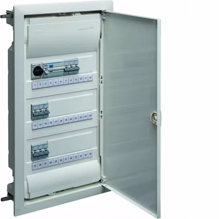 Hager Volta Infälld Förmonterad Elcentral 3x12 36 Moduler IP30 – VU36NF