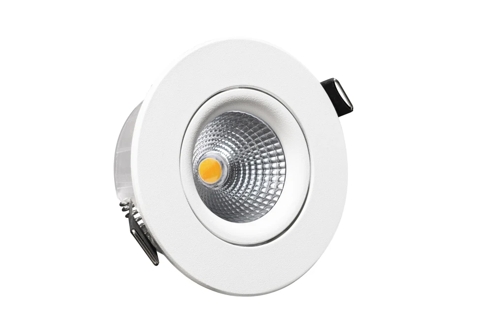 Downlight ECO 6,8W 550lm 1800–3000K Dimbar IP44 Vit