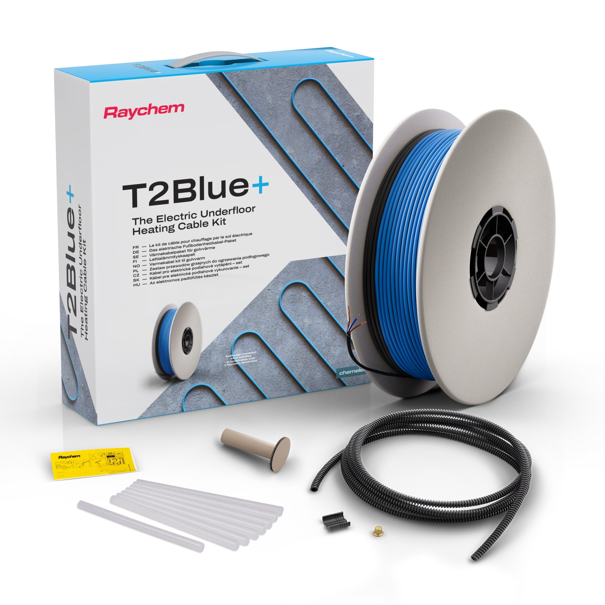 Raychem T2Blå-12 Golvvärmekabel 12W/m utan termostat