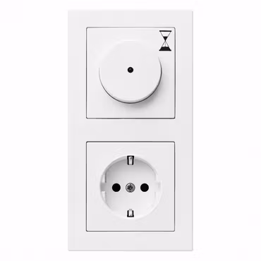 Berker S.1 Timer kit Vit med 1-vägsuttag