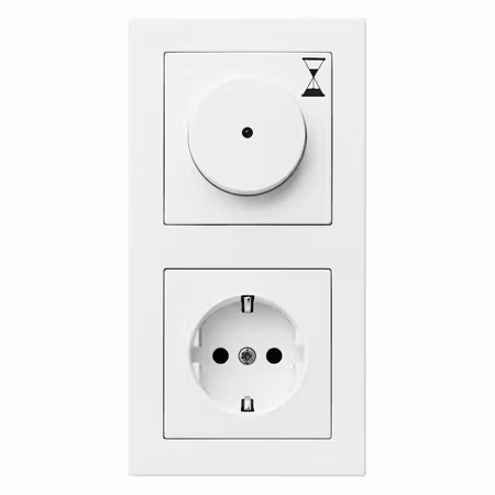 Berker S.1 Timer kit Vit med 1-vägsuttag