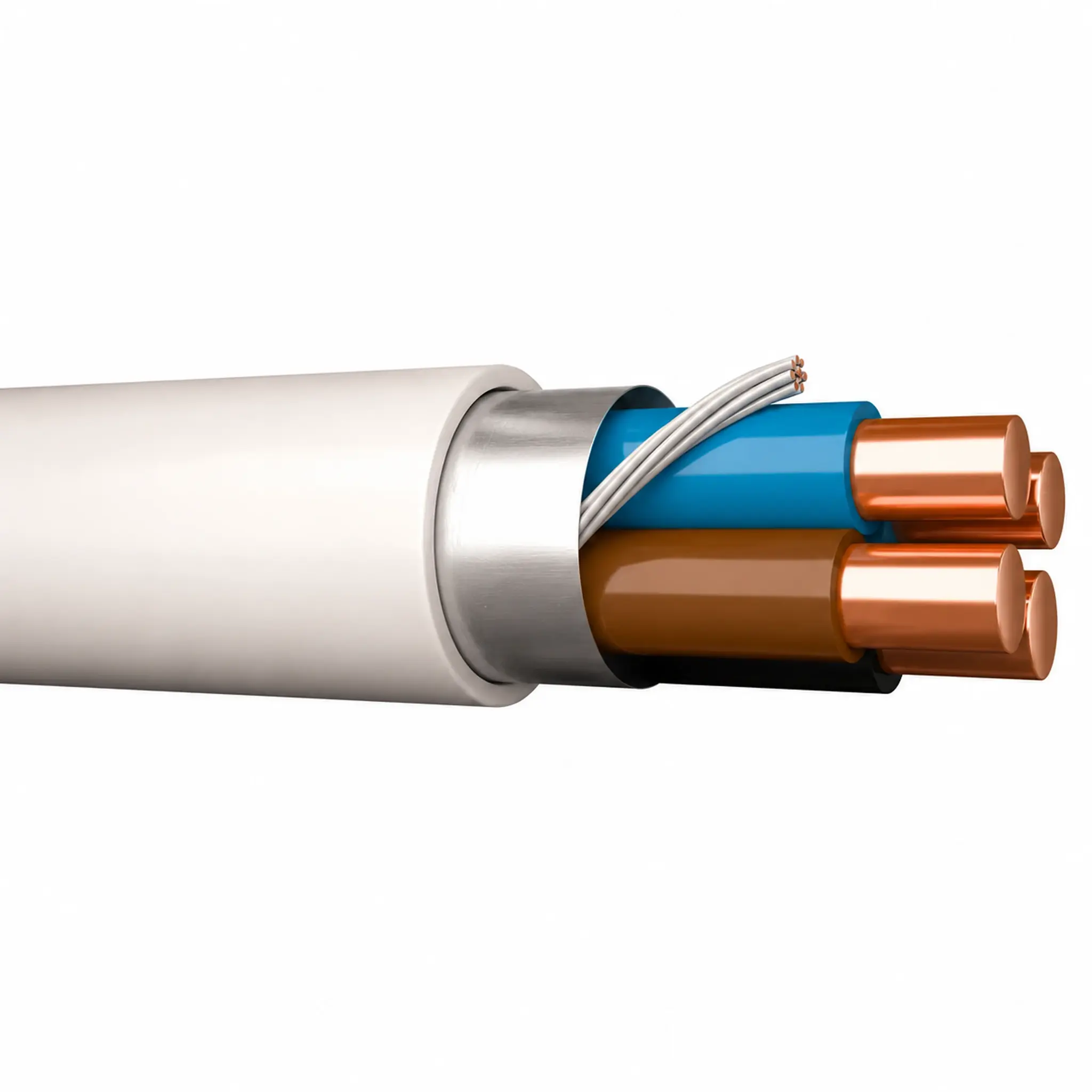 Draka EQLQ Tube Pure Halogenfri Skärmad Installationskabel 50 m
