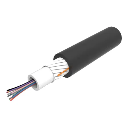 Fiberkabel 8-fiber Singlemode OS2 inom-/utomhus Svart