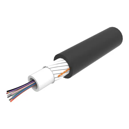 Fiberkabel 24-fiber Singlemode OS2 inom-/utomhus Svart