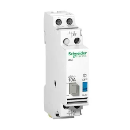 Schneider Acti9 iRLI arbetsströmsrelä 10 A – 230–240 V, 1 slutande + 1 växlande