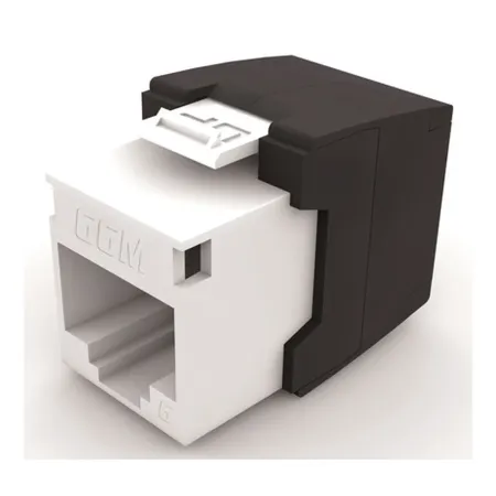 Gigamedia Slim modularjack RJ45 Cat6 UTP – verktygslöst, vit